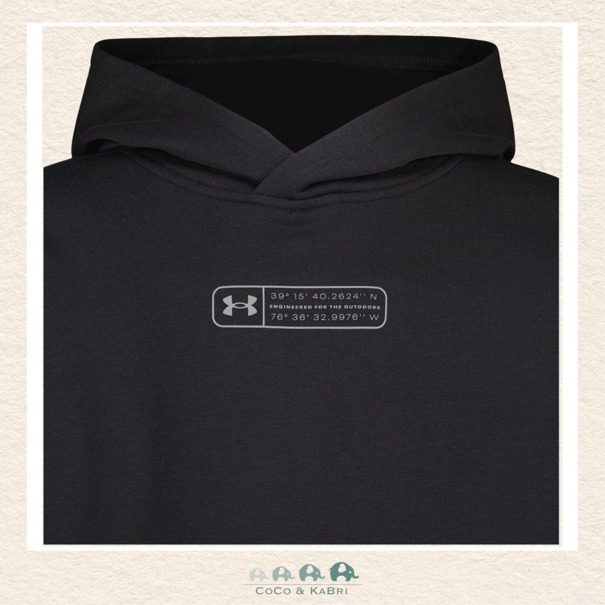 Under Armour: Youth Boys Ode Globe Hoodie - Black, CoCo & KaBri Children's Boutique, Brooks Alberta Canada