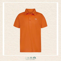 Under Armour youth boys' polo shirt in a vibrant bright orange, featuring a classic two-button placket and the signature UA logo on the chest | Canada