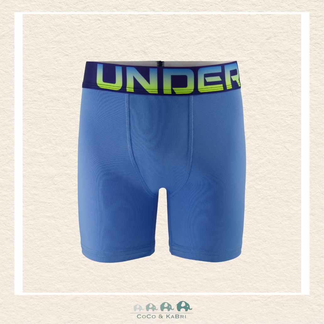 Under Armour: Youth Boys Performance Tech - Solid 3 Pack Blue Fog, CoCo & KaBri Children's Boutique, Brooks Alberta Canada
