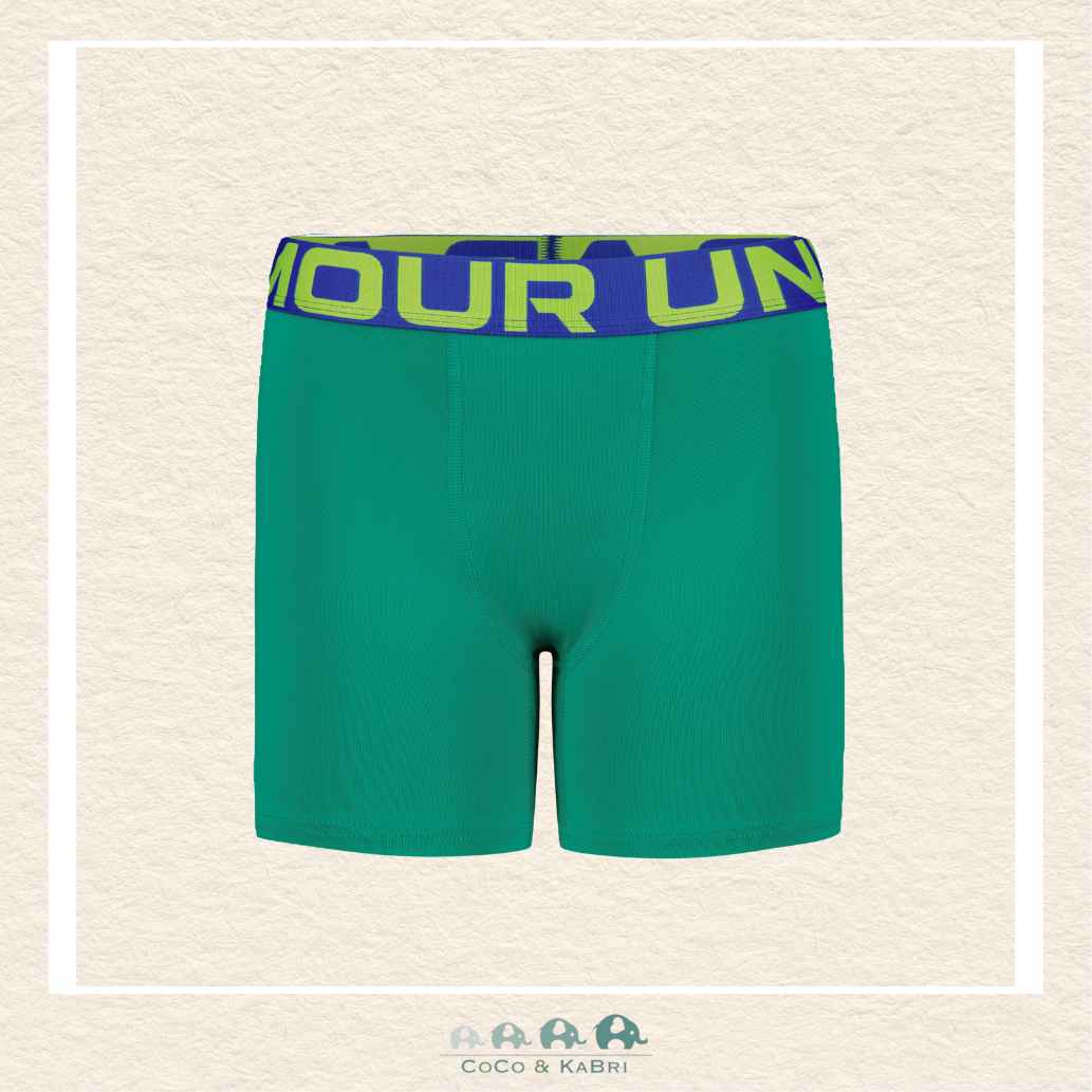 Under Armour: Youth Boys Performance Tech - Solid 3 Pack Citrine Green, CoCo & KaBri Children's Boutique, Brooks Alberta Canada