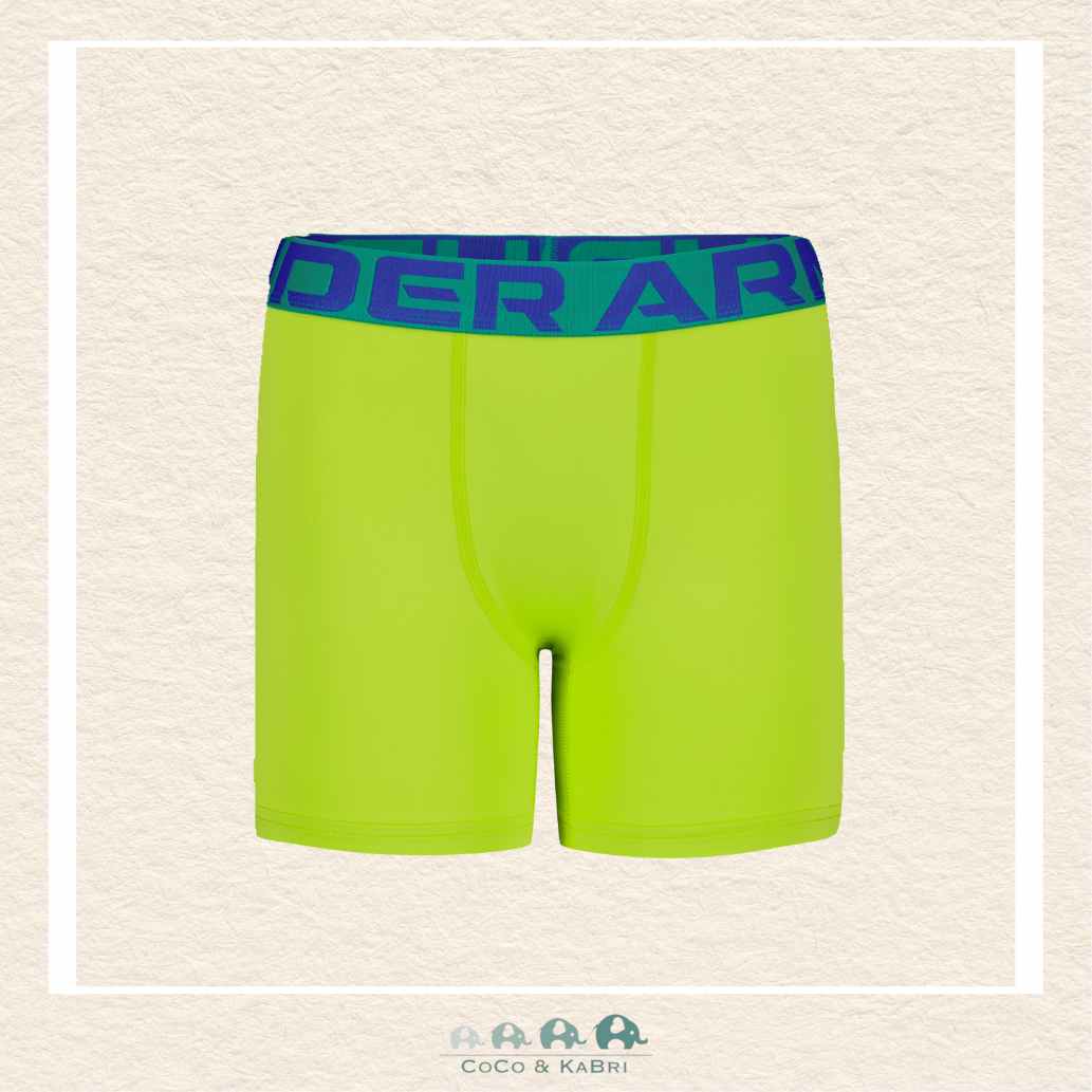 Under Armour: Youth Boys Performance Tech - Solid 3 Pack Citrine Green, CoCo & KaBri Children's Boutique, Brooks Alberta Canada