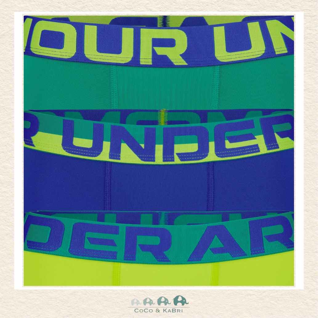 Under Armour: Youth Boys Performance Tech - Solid 3 Pack Citrine Green, CoCo & KaBri Children's Boutique, Brooks Alberta Canada