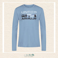 Under Armour Youth Boys' Stacked Logo Tee - Blue Smoke, CoCo & KaBri Children's Boutique
