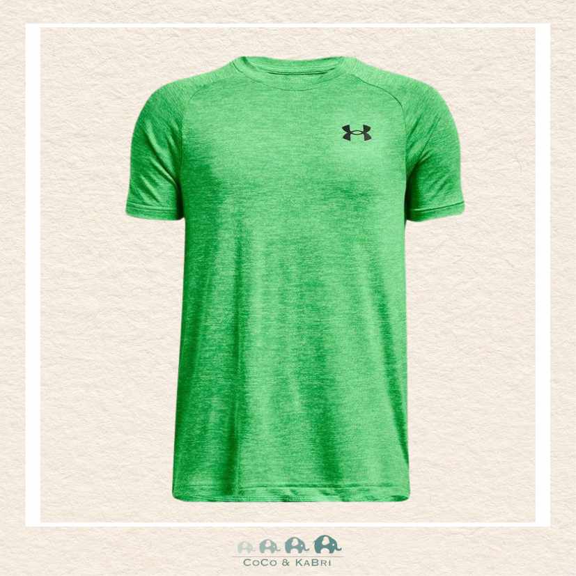 Under Armour: Youth Boys' Tech™ 2.0 Short Sleeve- Green, CoCo & KaBri Children's Boutique