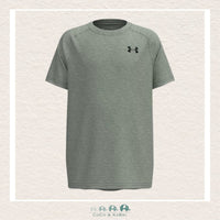 Under Armour Youth Boy's Tech™ 2.0 Short Sleeve Silica Green, CoCo & KaBri Children's Boutique