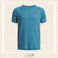 Under Armour youth boys' Tech™ 2.0 short sleeve tee in vibrant Boundless Blue, featuring a modern streamlined fit, a classic crew neck, and a lightweight performance finish | Canada