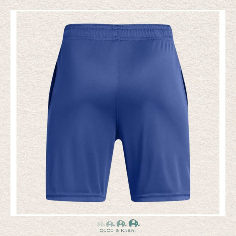 Under Armour: Youth Boys' Tech™ Big Logo Shorts - Blue/Green, CoCo & KaBri Children's Boutique