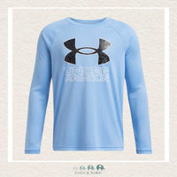 Under Armour Youth Boys Tech™ Hybrid Print Fill Long Sleeve Horizon Blue, CoCo & KaBri Children's Boutique