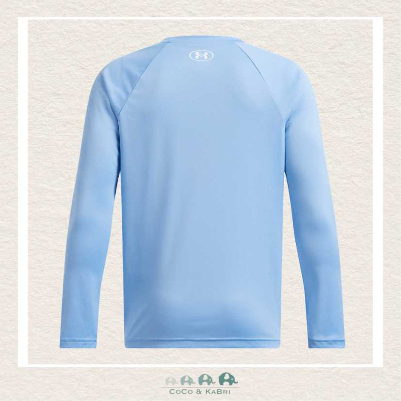 Under Armour Youth Boys Tech™ Hybrid Print Fill Long Sleeve Horizon Blue, CoCo & KaBri Children's Boutique
