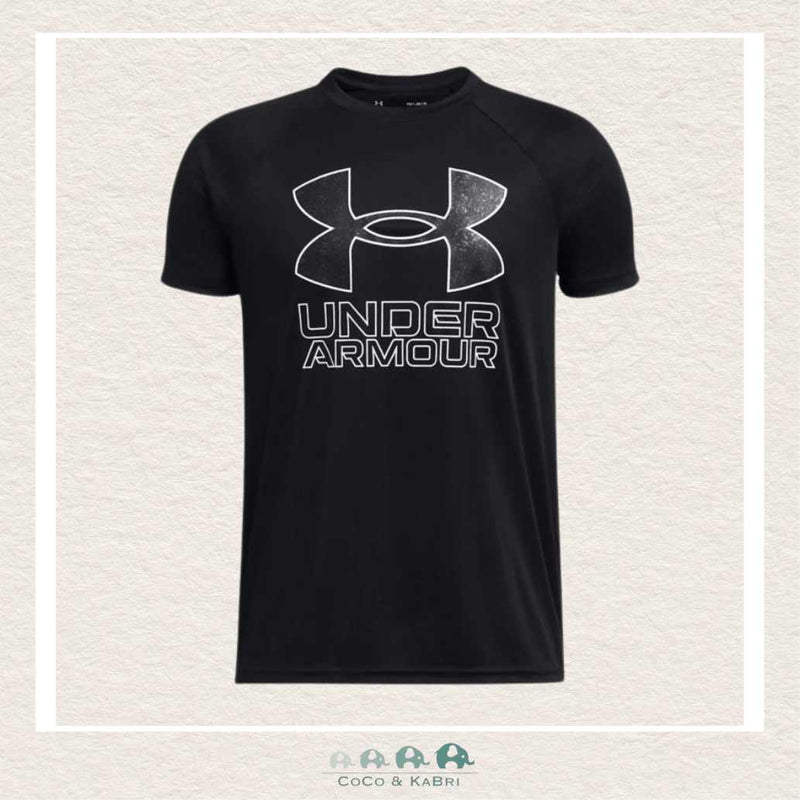 Under Armour Youth Boys' Tech™ Hybrid Print Fill Short Sleeve-Black, CoCo & KaBri Children's Boutique
