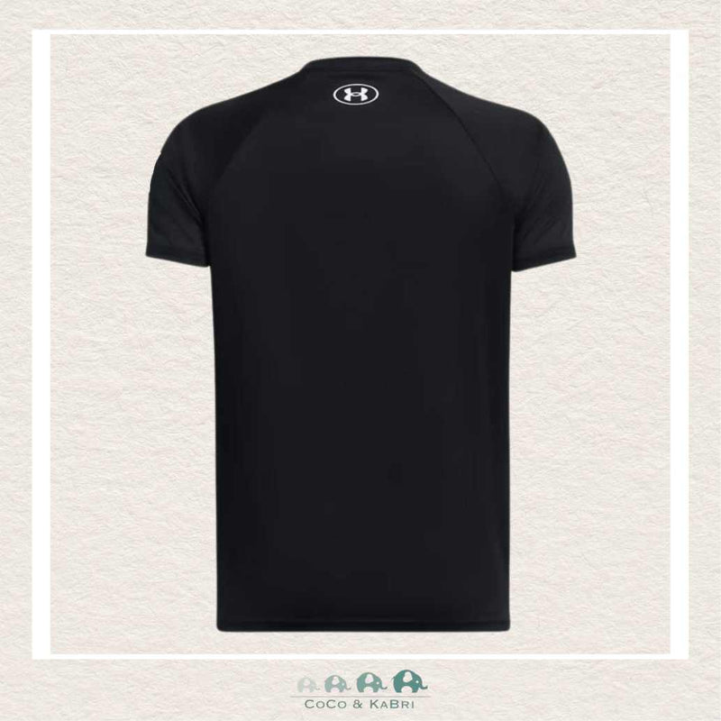 Under Armour Youth Boys' Tech™ Hybrid Print Fill Short Sleeve-Black, Short Sleeve Boy, CoCo & KaBri, Children's Boutique