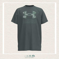 Under Armour Youth Boys' Tech™ Hybrid Print Short Sleeve Jasper Blue Tee, CoCo & KaBri Children's Boutique
