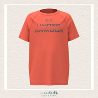 Under Armour Youth Boy's Tech™ Split Wordmark Short Sleeve Fire, CoCo & KaBri Children's Boutique