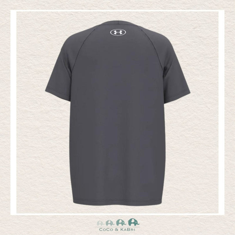 Under Armour Youth Boy's Tech™ Split Wordmark Short Sleeve - Gray, CoCo & KaBri Children's Boutique
