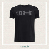 Under Armour Youth Boys' Tech™ Stadium Lights Short Sleeve-Black/White, CoCo & KaBri Children's Boutique