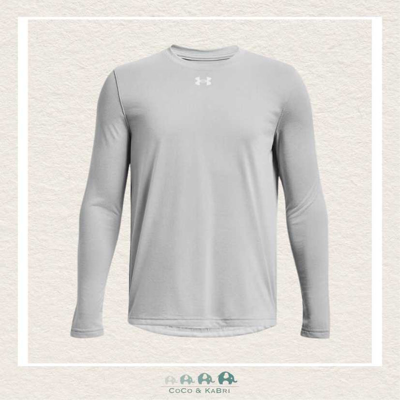 Under Armour Youth Boys' Tech™ Team Long Sleeve Mod Gray Tee, CoCo & KaBri Children's Boutique