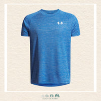 Under Armour Youth Boys' Tech™ Textured Short Sleeve Blue Atlantis Tee, CoCo & KaBri Children's Boutique