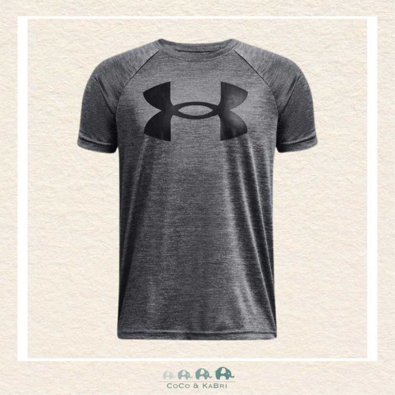 Under Armour: Youth Boys' Tech™ Twist Short Sleeve - Gray, CoCo & KaBri Children's Boutique