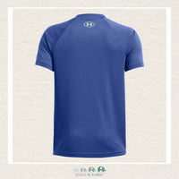 Under Armour Youth Boys' Tech™ Wordmark Logo Short Sleeve Top - Blue, CoCo & KaBri Children's Boutique