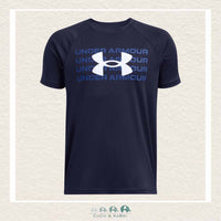 Under Armour Youth Boys' Tech™ Wordmark Logo Short Sleeve Top, CoCo & KaBri Children's Boutique