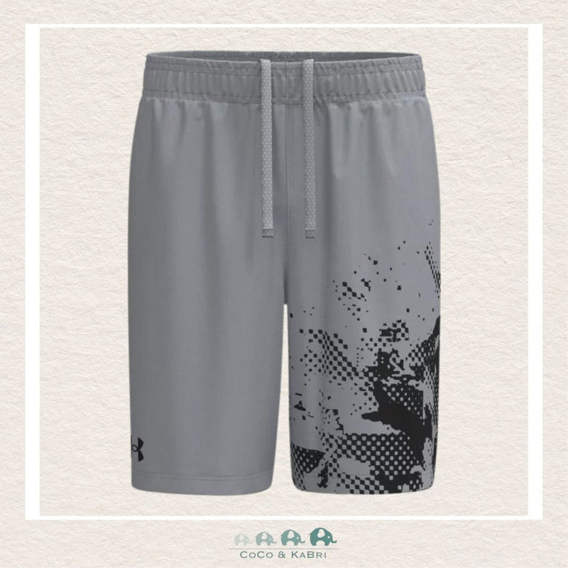 Under Armour Youth Boy's Tech Woven Graphic Short Gray, CoCo & KaBri Children's Boutique