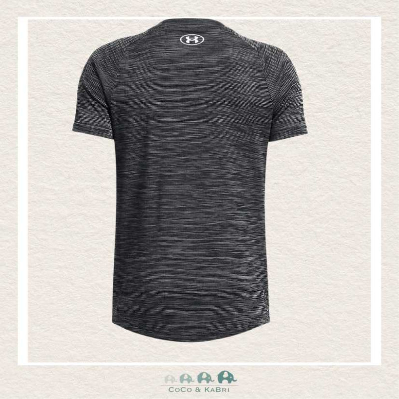 Under Armour Youth Boys' UA Tech™ Textured Short Sleeve Black Tee, CoCo & KaBri Children's Boutique