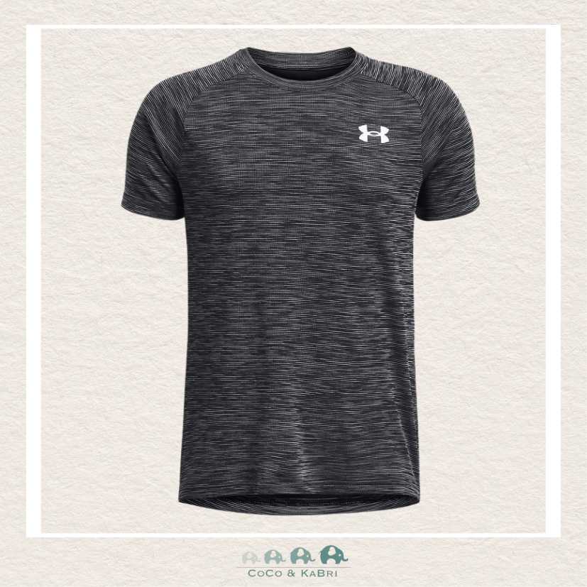 Under Armour Youth Boys' UA Tech™ Textured Short Sleeve Black Tee, CoCo & KaBri Children's Boutique