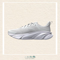 Side profile of the Halo Gray Rogue trainers highlighting the dual-layer Charged Cushioning® midsole designed for superior impact absorption and responsive energy return | Canada