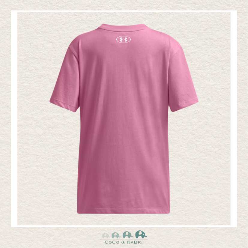 Under Armour Youth Girls Logo Tee - Pink Dawn, CoCo & KaBri Children's Boutique