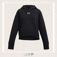 Under Armour Youth Girls Rival Fleece Crop Hoodie - Black, CoCo & KaBri Children's Boutique