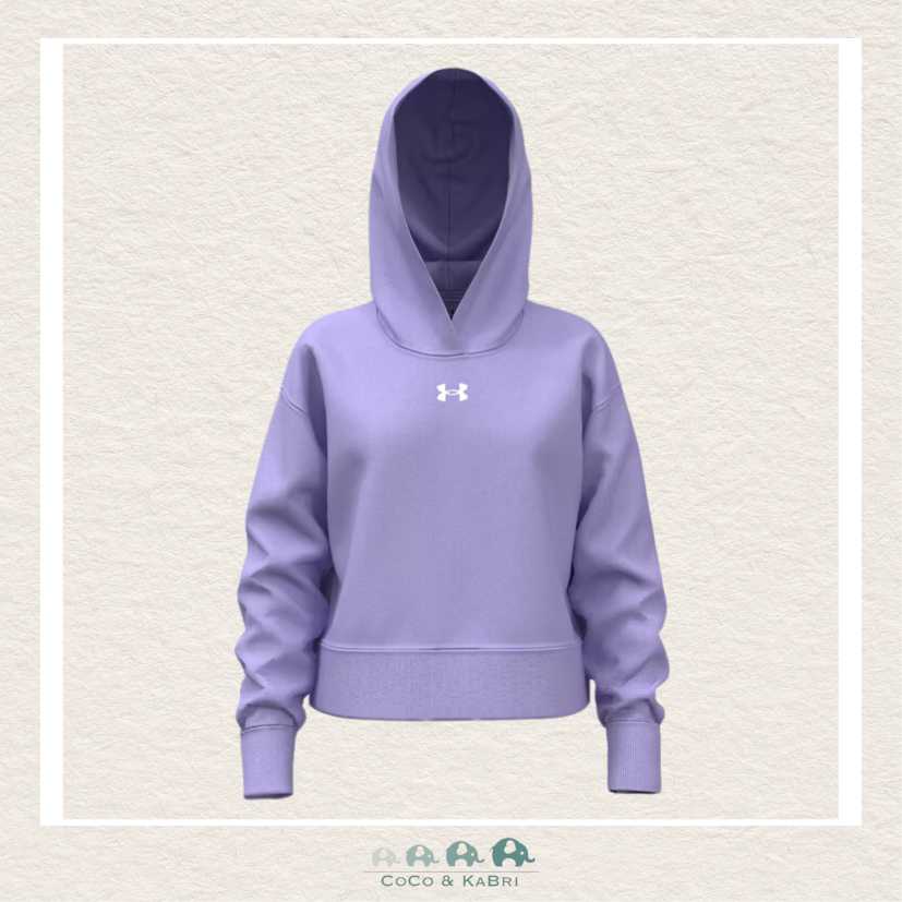 Under Armour Youth Girls' Rival Fleece Crop Hoodie - Purple, CoCo & KaBri Children's Boutique