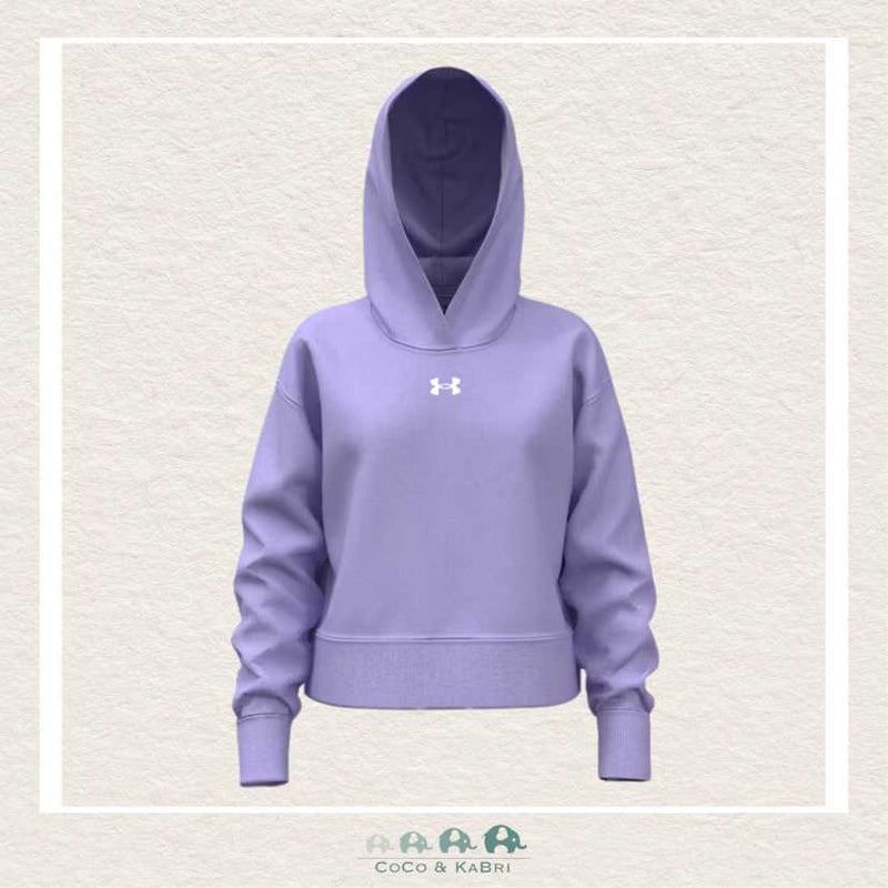 Under Armour Youth Girls' Rival Fleece Crop Hoodie - Purple, CoCo & KaBri Children's Boutique