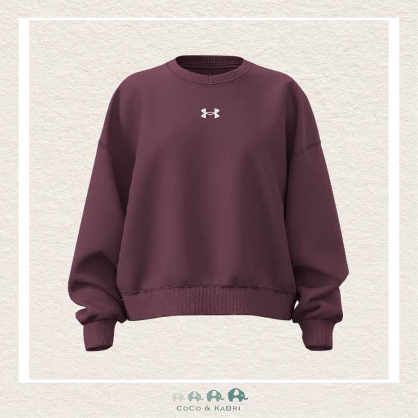 Under Armour Youth Girls' Rival Fleece Oversized Crew - Fuchsia, CoCo & KaBri Children's Boutique