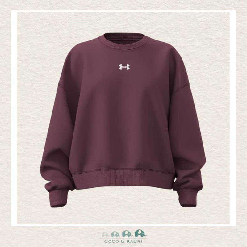 Under Armour Youth Girls' Rival Fleece Oversized Crew - Fuchsia, CoCo & KaBri Children's Boutique