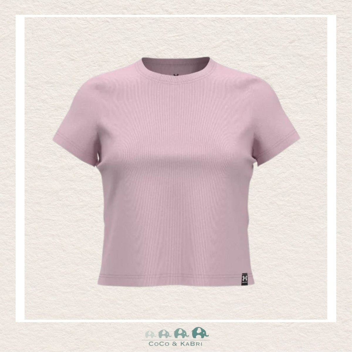 Under Armour Youth Girl's Rival Rib Short Sleeve Tee - Prime Pink, CoCo & KaBri Children's Boutique