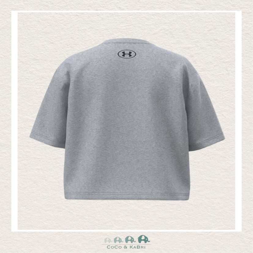 Under Armour Youth Girls' Rival Short Sleeve Mod Gray - Light Heather, CoCo & KaBri Children's Boutique