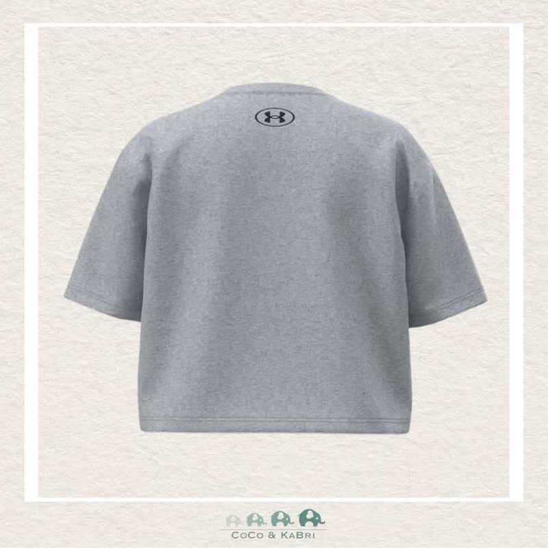 Under Armour Youth Girls' Rival Short Sleeve Mod Gray - Light Heather, CoCo & KaBri Children's Boutique