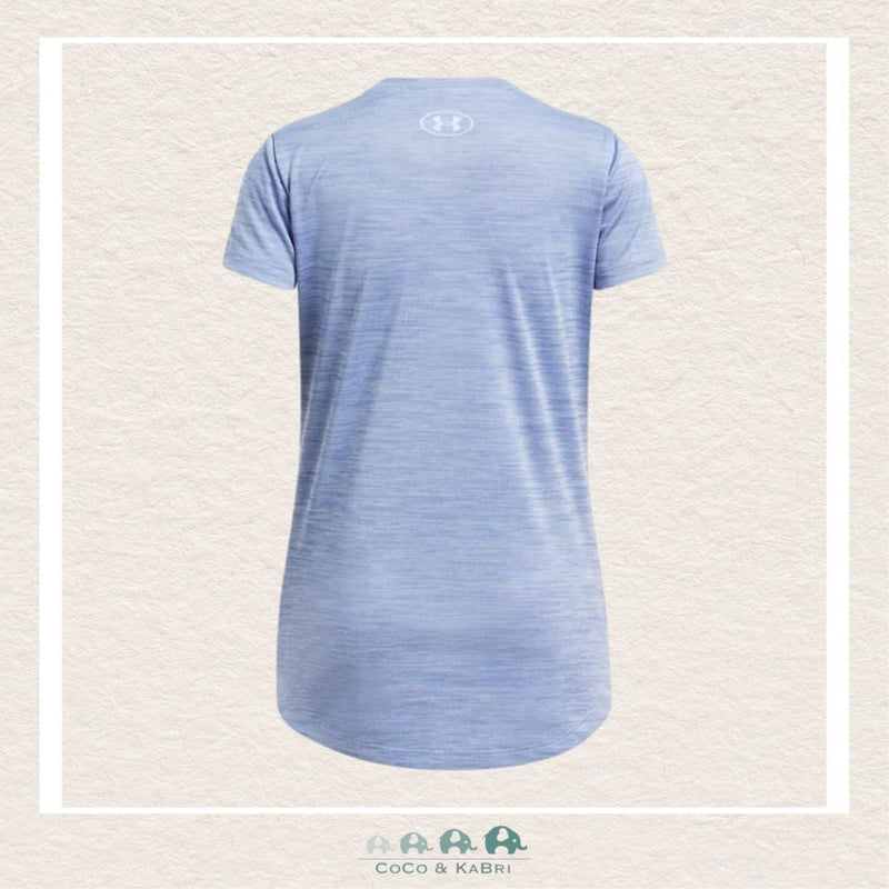Under Armour Youth Girls Tech Twist Logo Tshirt - Tech Blue, CoCo & KaBri Children's Boutique