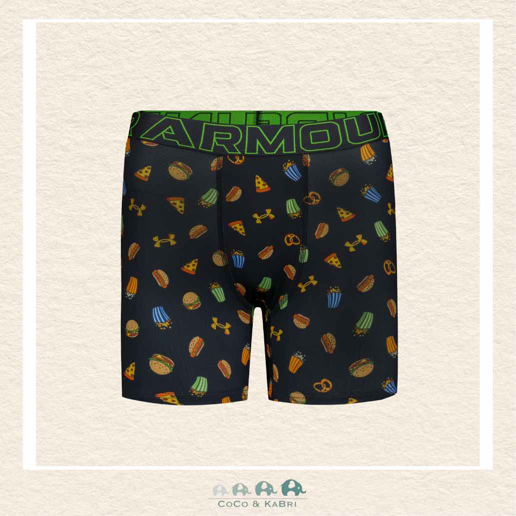 Under Armour Youth Performance Tech Boxers - Aegean Blue, CoCo & KaBri Children's Boutique, Brooks Alberta Canada