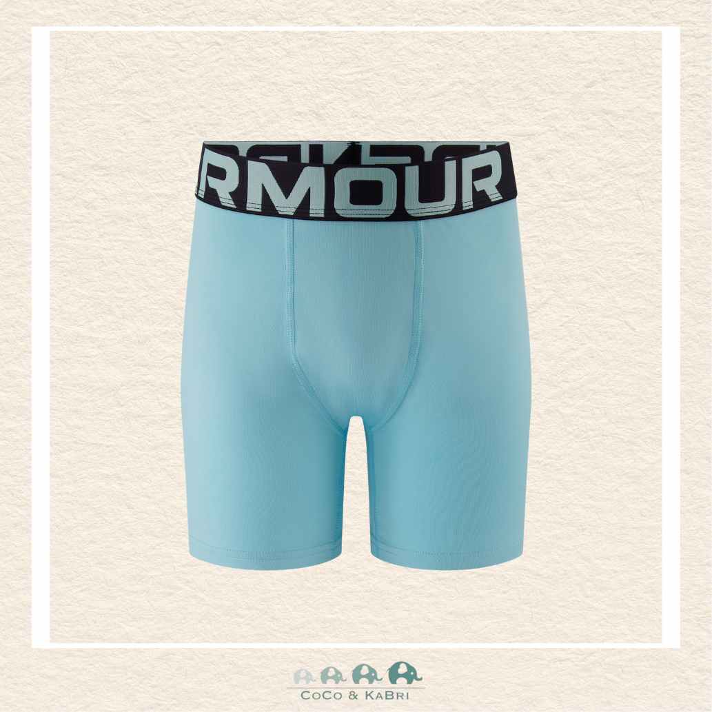 Under Armour Youth Performance Tech Boxers - Opal Blue, CoCo & KaBri Children's Boutique, Brooks Alberta Canada