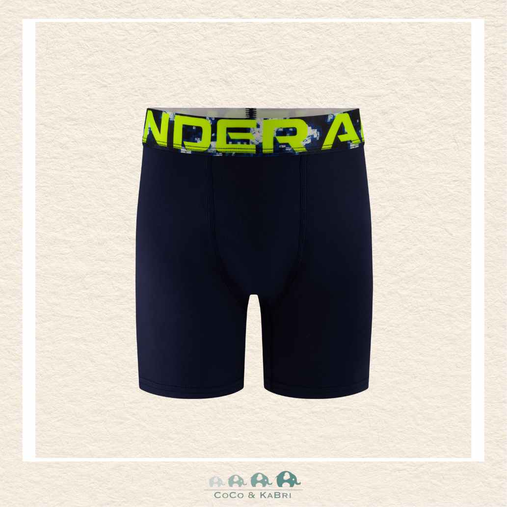 Under Armour Youth Performance Tech Boxers - Opal Blue, CoCo & KaBri Children's Boutique, Brooks Alberta Canada