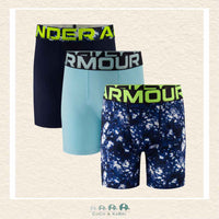 Under Armour Youth Performance Tech Boxers - Opal Blue, CoCo & KaBri Children's Boutique, Brooks Alberta Canada