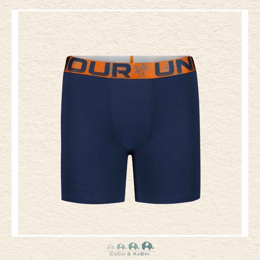 Under Armour Youth Performance Tech Boxers - Outrageous Orange, CoCo & KaBri Children's Boutique, Brooks Alberta Canada