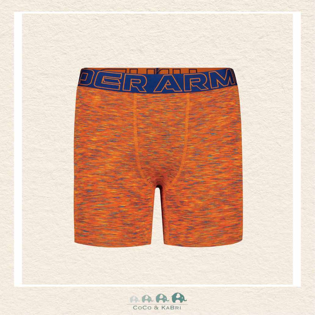 Under Armour Youth Performance Tech Boxers - Outrageous Orange, CoCo & KaBri Children's Boutique, Brooks Alberta Canada
