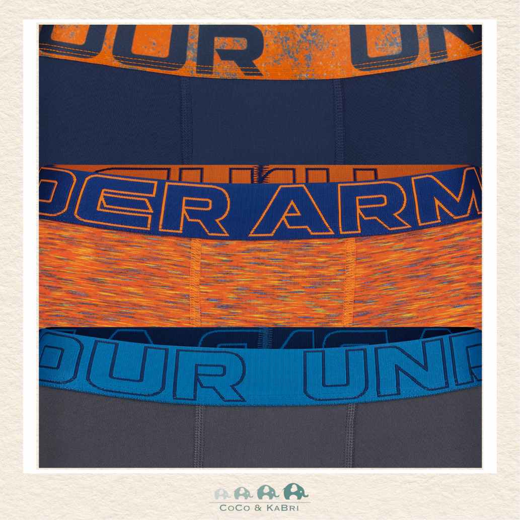 Under Armour Youth Performance Tech Boxers - Outrageous Orange, CoCo & KaBri Children's Boutique, Brooks Alberta Canada