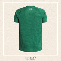 Under Armour:Tech Textured Youth Boys' Short Sleeve - Green, CoCo & KaBri Children's Boutique, Brooks Alberta Canada
