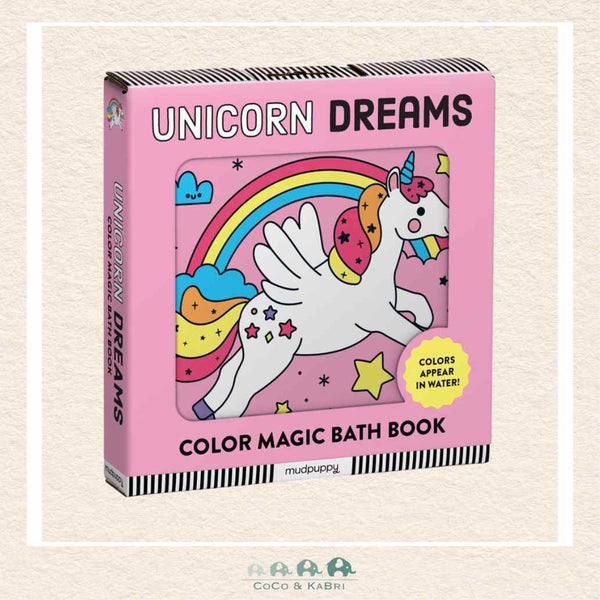Unicorn Dreams Color Magic Bath Book, CoCo & KaBri Children's Boutique, Brooks Alberta Canada