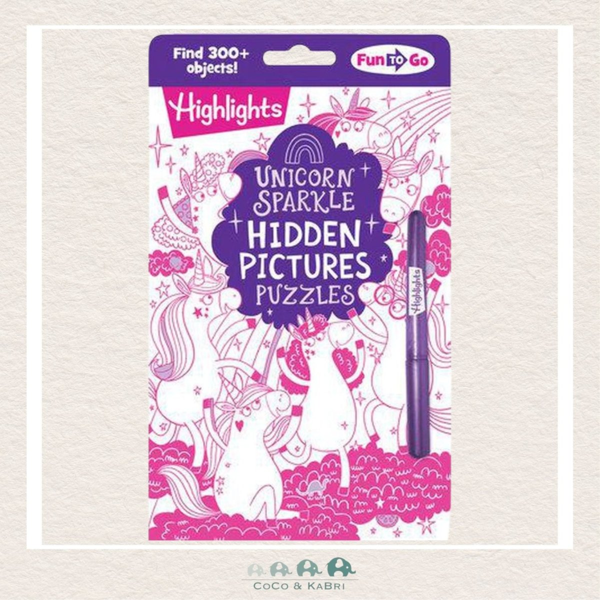 Unicorn Sparkle Hidden Pictures Puzzles, CoCo & KaBri Children's Boutique