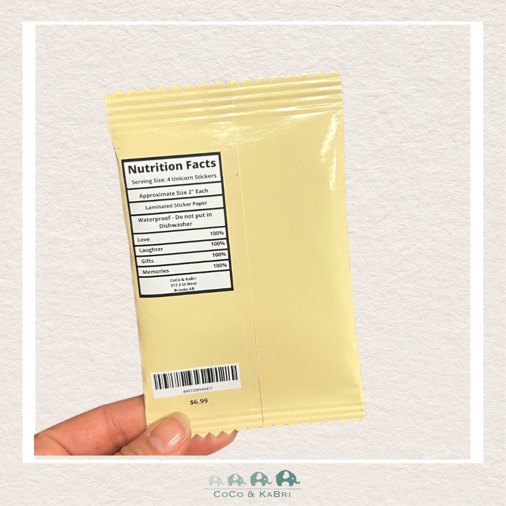 Unicorn Sticker Mini Chip Bag, CoCo & KaBri Children's Boutique