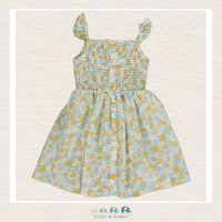 Vignette Girls: Jill Dress - Blue/Yellow, CoCo & KaBri Children's Boutique